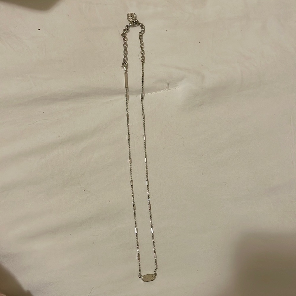 Silver Kendra Scott Fern Necklace